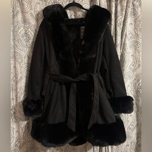 Women’s Faux Fur Black Coat